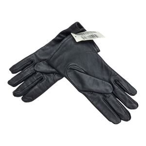 US Military Black Leather Dress Gloves Wool Lined SAMCO USA Size 6 NWT